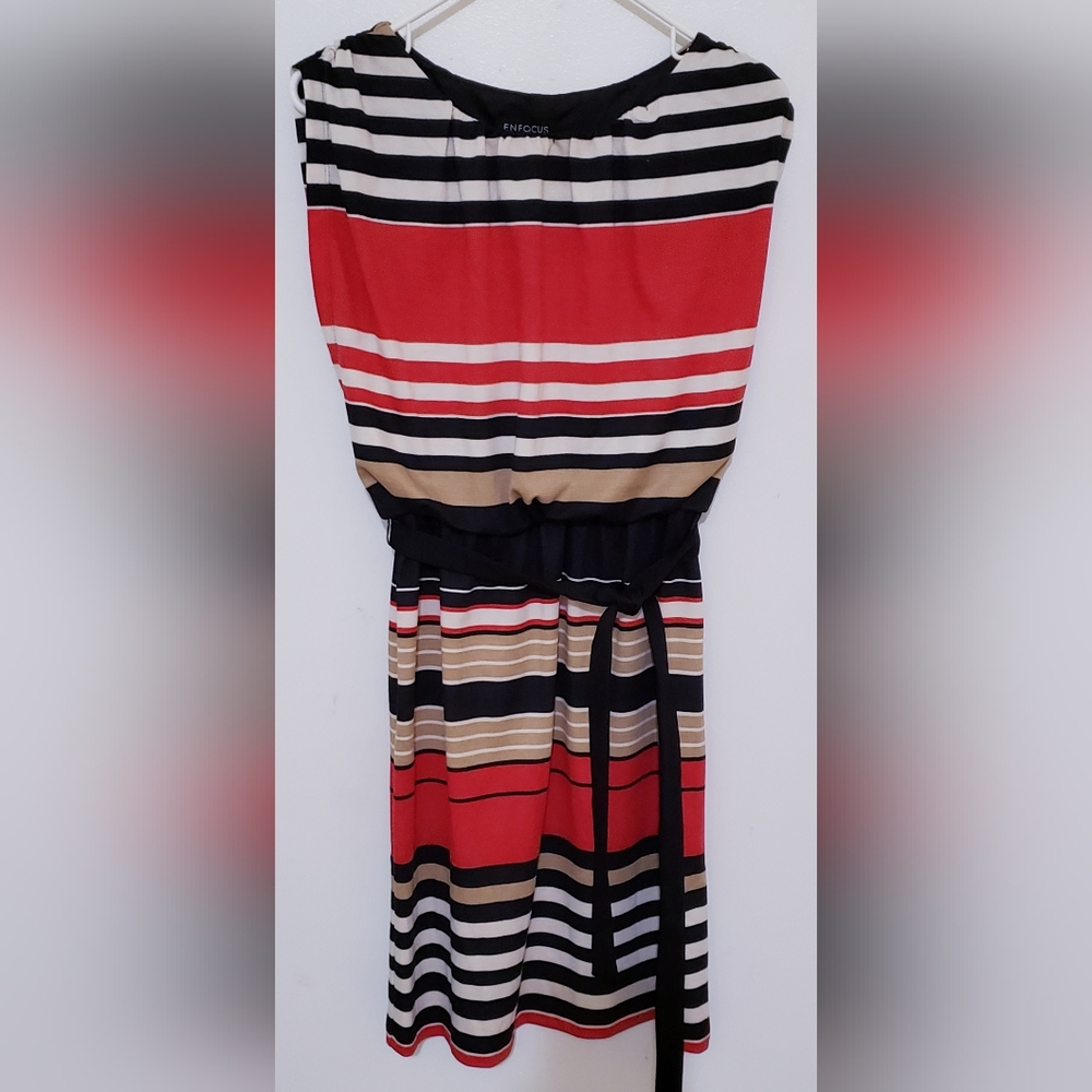 En Focus Studio Striped Dress, Women's Size 8